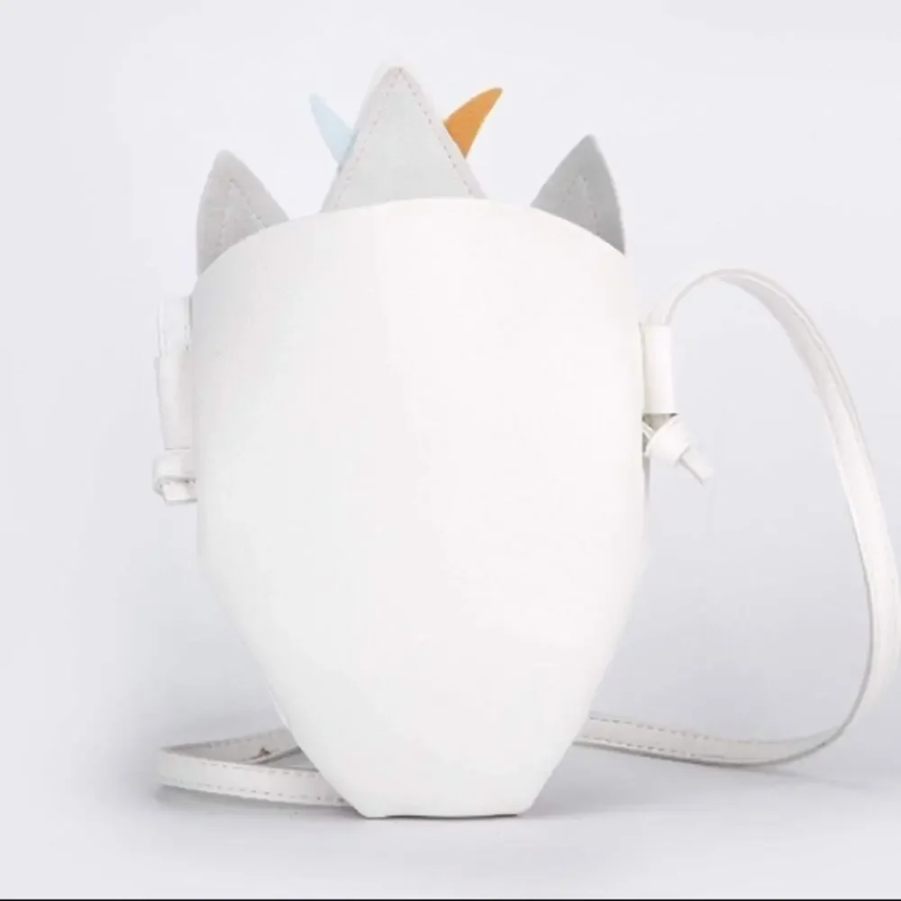 Unicorn Kids Crossbody, White, Pink, Gold & Blue